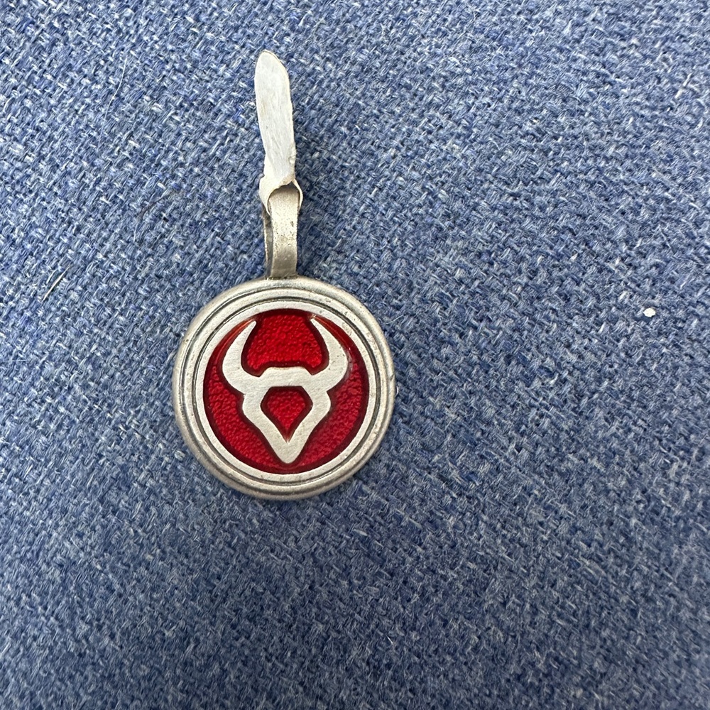BICO Silver over Pewter Taurus  Pendant